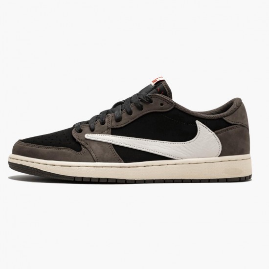 Air Jordan 1 Retro Low OG SP Travis Scott CQ4277 001 Černá/Sail-Dark Mocha/Universi AJ1 Jordánské boty