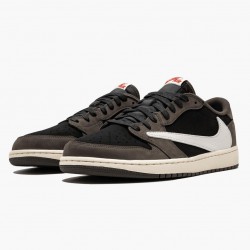 Air Jordan 1 Retro Low OG "SP Travis Scott" CQ4277 001 Černá/Sail-Dark Mocha/Universi AJ1 Jordánské boty