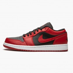 Air Jordan 1 Retro Low "Reverse Bred" 553558 606 Gym Červené/Černá-Gym Červené-Bílý AJ1 Jordánské boty