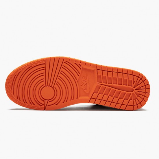 Air Jordan 1 Retro Low Shattered Backboard 553558 128 Černá/Bílý-Starfish AJ1 Jordánské boty