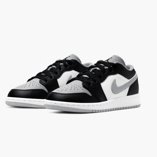 Air Jordan 1 Retro Low Smoke Šedá 553558 039 Černá/Černá-Lt Smoke Šedá AJ1 Jordánské boty