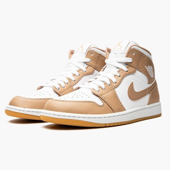 Air Jordan 1 Mid Tan Gum AJ1 Tenisky 554724 271