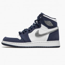 Air Jordan 1 Retro High COJP "Midnight Navy" Bílý/Midnight Navy/Metallic S DC1788 100 AJ1 Jordánské boty