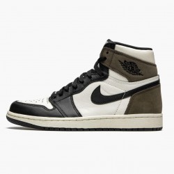 Air Jordan 1 Retro High "Dark Mocha" Sail/Dark Mocha-Černá-Černá 555088 105 AJ1 Jordánské boty