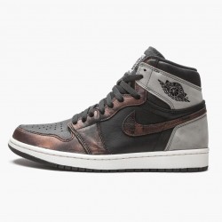 Air Jordan 1 Retro High "Light Army Rust Shadow Patina" 555088-033 Černá/Šedá-Rust Jordánské boty