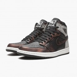 Air Jordan 1 Retro High "Light Army Rust Shadow Patina" 555088-033 Černá/Šedá-Rust Jordánské boty