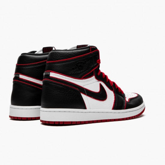 Air Jordan 1 Retro High OG Bloodline Černá/Gym Červené-Bílý 555088 062 Pánské AJ1 Jordánské boty