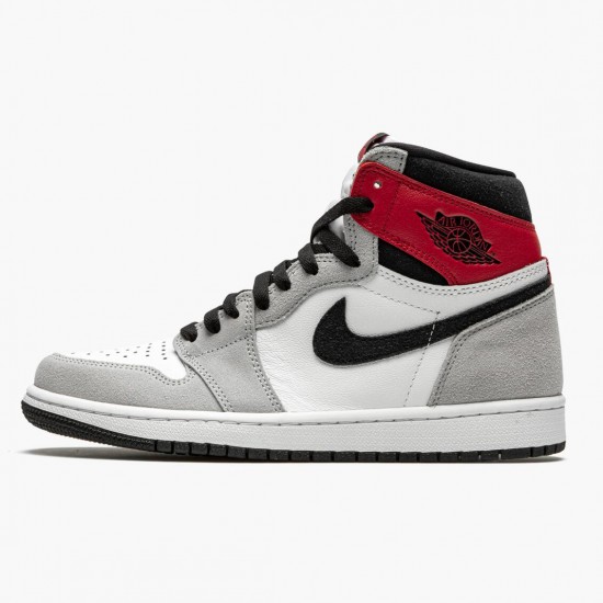 Air Jordan 1 Retro High OG Light Smoke Šedá Bílý/Černá-Light Smoke Šedá-V 555088 126 AJ1 Jordánské boty