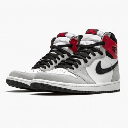 Air Jordan 1 Retro High OG "Light Smoke Šedá" Bílý/Černá-Light Smoke Šedá-V 555088 126 AJ1 Jordánské boty