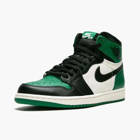 Air Jordan 1 Retro High Pine Zelená AJ1 Tenisky 555088 302 Pine Zelená/Černá-Sail Jordánské boty