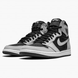 Air Jordan 1 Retro High "Shadow 2.0" 555088-035 Černá/Bílý-Light Smoke Šedá Jordánské boty