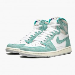 Air Jordan 1 Retro High "Turbo Zelená" Turbo Zelená/Sail-Bílý Basektball Tenisky 555088 311 Jordánské boty