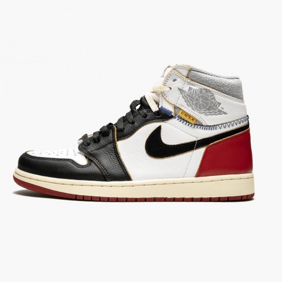 Air Jordan 1 Retro High Union Los Angeles Černá Toe Pánské BV1300 106 Bílý/Černá-Varsity Červené AJ1 Černá Jordánské boty