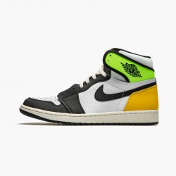 Air Jordan 1 Retro High Bílý Černá "Volt University Zlato" 555088 118 AJ1 Tenisky