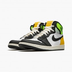 Air Jordan 1 Retro High Bílý Černá "Volt University Zlato" 555088 118 AJ1 Tenisky