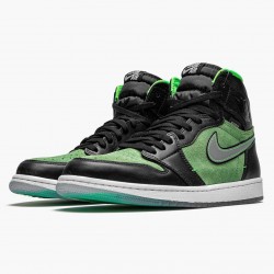 Air Jordan 1 Retro High Zoom "Zen Zelená" AJ1 Tenisky CK6637 002 Černá/Černá-Tomatillo-Rage-Gre Jordánské boty