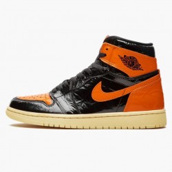 Air Jordan 1 Retro "Shattered Backboard" Černá/Pale-Vanilla Starfish Basektball Tenisky 555088 028 Pánské Jordánské boty