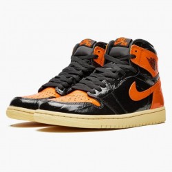 Air Jordan 1 Retro "Shattered Backboard" Černá/Pale-Vanilla Starfish Basektball Tenisky 555088 028 Pánské Jordánské boty