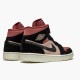 Air Jordan 1 Mid Canyon Rust BQ6472 202 Particle Béžový/Černá Dámské AJ1 Jordánské boty