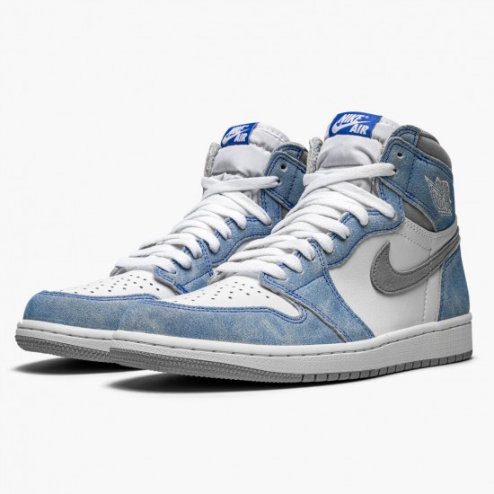 Air Jordan 1 Retro High OG Hyper Royal 555088 402 Hyper Royal/Light Smoke Šedá-W AJ1 Jordánské boty