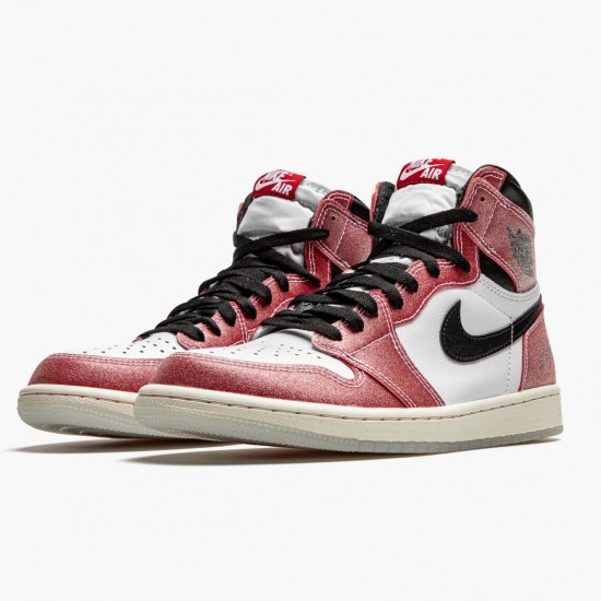 Air Jordan 1 Retro High Trophy Room Chicago DA2728 100 Bílý/Varsity Červené-Sail-Černá AJ1 Jordánské boty