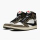 Nike Air Jordan 1 High OG TS SP Travis Scott Sail/Dark Mocha-University Červené CD4487 100 AJ1 Tenisky