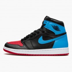 Nike Air Jordan 1 High OG "UNC To Chicago" Černá/Dark Powder Modrý/Gym Červené CD0461 046 AJ1 Tenisky