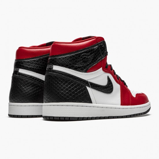 Nike Air Jordan 1 High Retro Dámské Satin Snake Gym Červené/Whte-Černá CD0461 601 AJ1 Tenisky