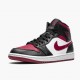 Nike Air Jordan 1 Mid Bred Toe Černá/Gym Červené-Bílý 554724 066 AJ1 Tenisky