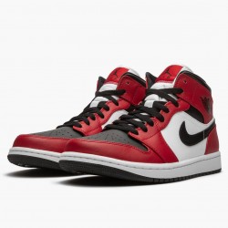 Nike Air Jordan 1 Mid "Chicago Černá Toe" Černá/Gym Červené-Bílý 554724 069 AF1 Tenisky