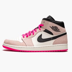 Nike Air Jordan 1 Mid "Crimson Tint" Crimson Tint/Hyper Růžový-Černá 852542 801 AJ1 Tenisky