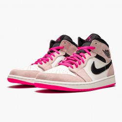 Nike Air Jordan 1 Mid "Crimson Tint" Crimson Tint/Hyper Růžový-Černá 852542 801 AJ1 Tenisky