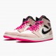 Nike Air Jordan 1 Mid Crimson Tint Crimson Tint/Hyper Růžový-Černá 852542 801 AJ1 Tenisky