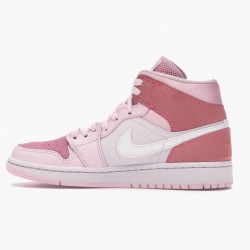 Nike Air Jordan 1 Mid "Digital Růžový" Digital Růžový/Bílý-Růžový Foam-Sail CW5379 600 Dámské AJ1 Jordánské boty