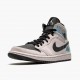 Nike Air Jordan 1 Mid Dirty Powder Iridescent Barely Rose/Černá/Multi BQ6472 602 AJ1 Jordánské boty