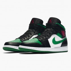 Nike Air Jordan 1 Mid "Pine Zelená" Černá/Gym Červené-Bílý-Pine Zelená 554724 067 AJ1 Tenisky