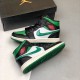 Nike Air Jordan 1 Mid Pine Zelená Černá/Gym Červené-Bílý-Pine Zelená 554724 067 AJ1 Tenisky