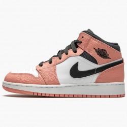 Nike Air Jordan 1 Mid "Růžový Quartz" Růžový Quartz/DK Smoke Šedá 555112 603 AJ1 Tenisky