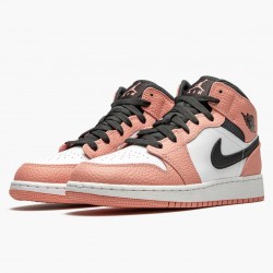 Nike Air Jordan 1 Mid "Růžový Quartz" Růžový Quartz/DK Smoke Šedá 555112 603 AJ1 Tenisky