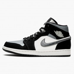 Nike Air Jordan 1 Mid "Satin Šedá Toe" Černá/Anthracite-Sail 852542 011 Tenisky AJ1 