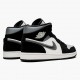 Nike Air Jordan 1 Mid Satin Šedá Toe Černá/Anthracite-Sail 852542 011 Tenisky AJ1