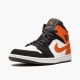 Nike Air Jordan 1 Mid Shattered Backboard Černá/Bílý-Starfish 554724 058 AJ1 Tenisky