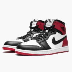 Nike Air Jordan 1 Retro High "Černá Toe" Bílý/Černá-Gym Červené 555088 184 Pánské AJ1 Jordánské boty