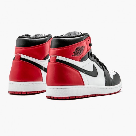 Nike Air Jordan 1 Retro High OG Černá Toe Bílý/Černá-Varsity Červené 555088 125 Pánské AJ1 Tenisky