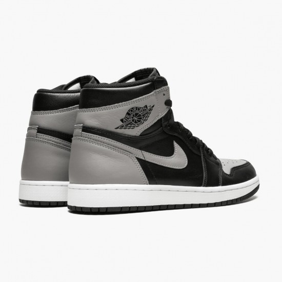 Nike Air Jordan 1 Retro High Shadow Černá/Medium-Šedá Bílý 555088 013 Pánské AJ1 Jordánské boty