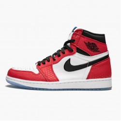 Nike Air Jordan 1 Retro High "Spider-Man Origin Story" Gym Červené/Černá-Bílý-Photo Modrý 555088 602 Pánské AJ1 Jordánské boty