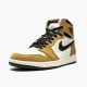 Nike Air Jordan 1 Rookie of the Year Zlatoen Harvest/Černá-Sail 555088 700 AJ1 Jordánské boty