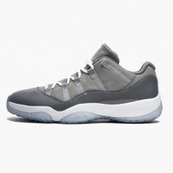 Air Jordan 11 Low "Cool Šedá" 528895 003 Medium Šedá/Bílý-Gunsmoke AJ11 Černá Jordánské boty