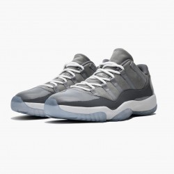 Air Jordan 11 Low "Cool Šedá" 528895 003 Medium Šedá/Bílý-Gunsmoke AJ11 Černá Jordánské boty