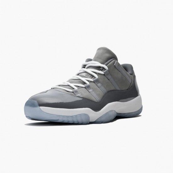 Air Jordan 11 Low Cool Šedá 528895 003 Medium Šedá/Bílý-Gunsmoke AJ11 Černá Jordánské boty